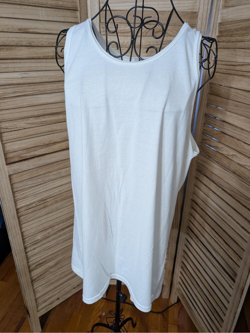 Hanes X Temp Men's Size L White Cotton Blend Tank Tops